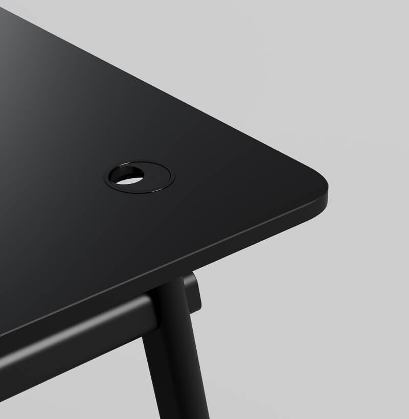 AVA Rectangular Executive Desk Curve Edge